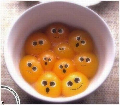 Heute Morgen beim Frühstück