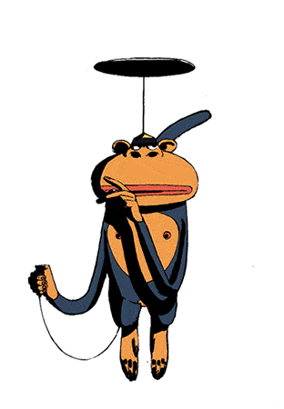 Sich drehender, rauchender Affe | Dravens Tales from the Crypt