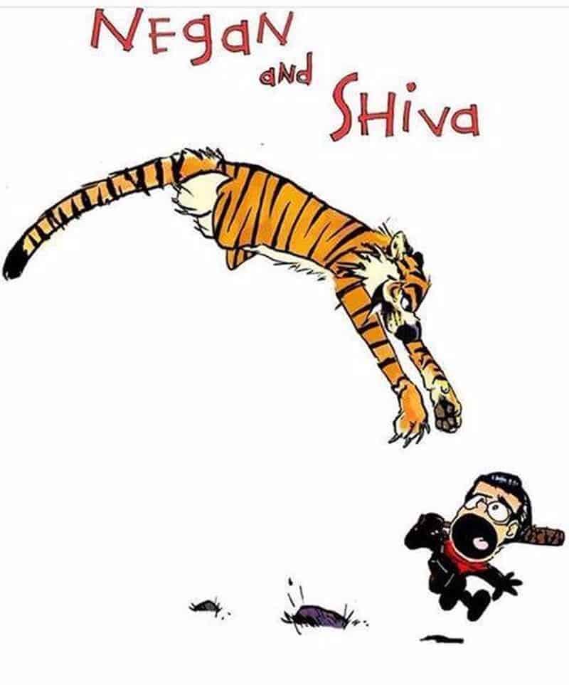 They deny and Shiva: The Walking Dead meets Calvin and Hobbes | Dravens
