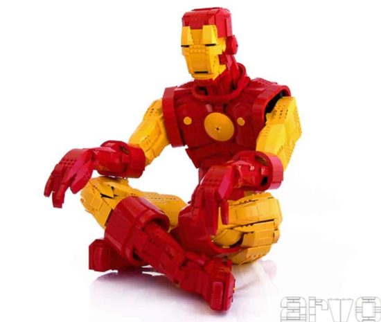 Iron Man gjord av Lego