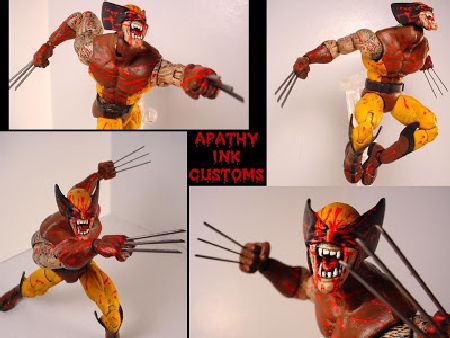 Blodig Wolverine-figur