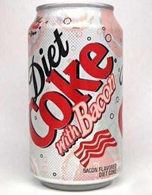 Coke light with bacon