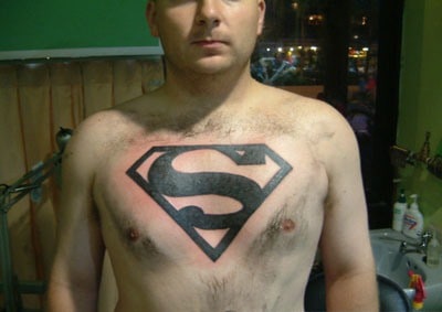 Hrozné tetování - Superman
