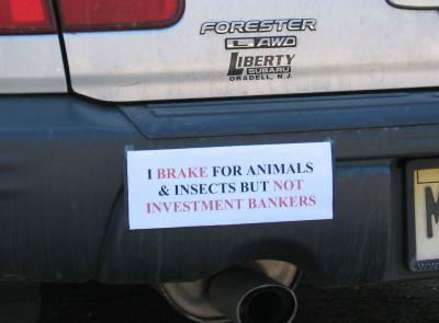 I brake for animals...