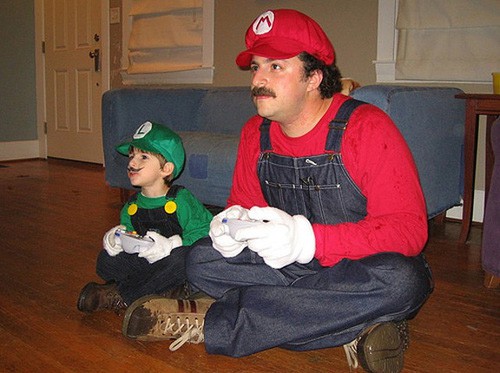 Super Mario y su hijo
