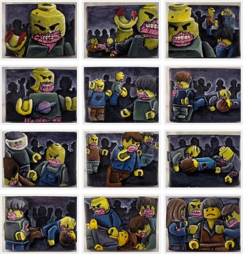 Lego Zombie Gemälde