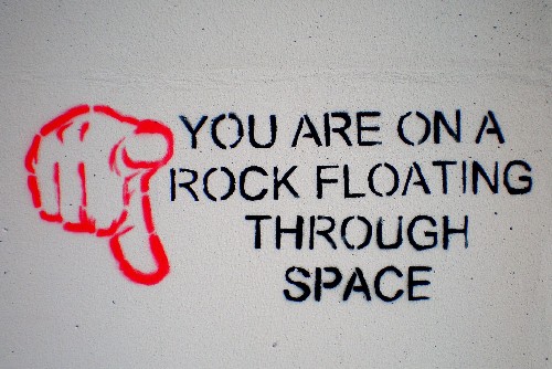 You are on a rock