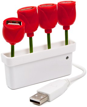 Hub USB Tulipanes