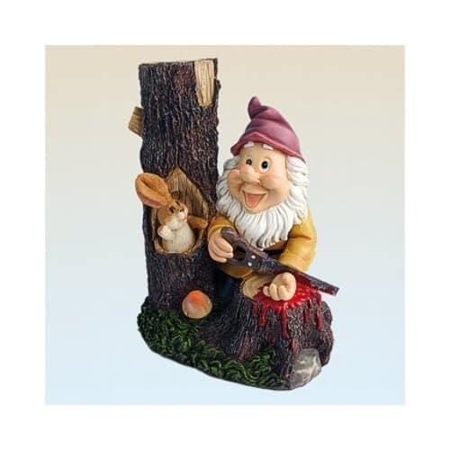 Gartenzwerge mit abgetrennten Gliedmassen