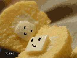 Butter auf heissem Toast
