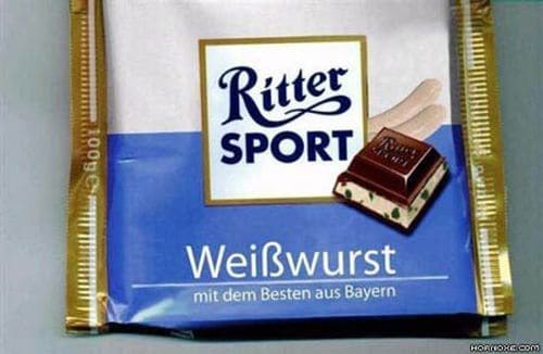 Weisswurst Schokolade