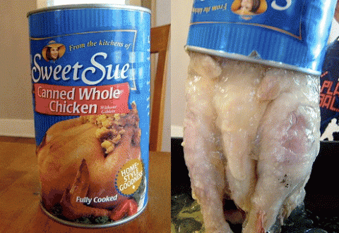 Gourmet canned chicken