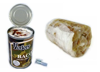 Gourmet canned bacon