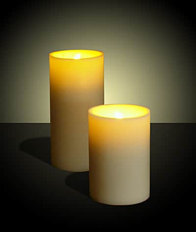 LED real wax candle