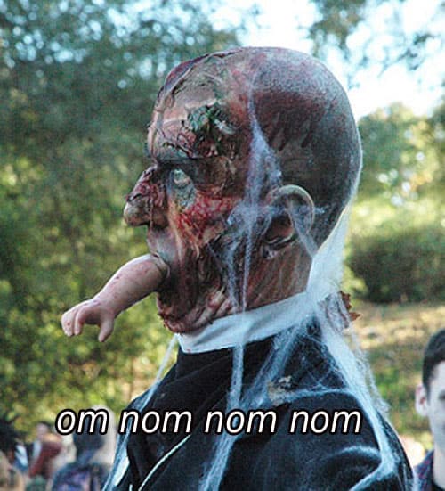 Om nom nom nom zombie Om nom nom nom zombie