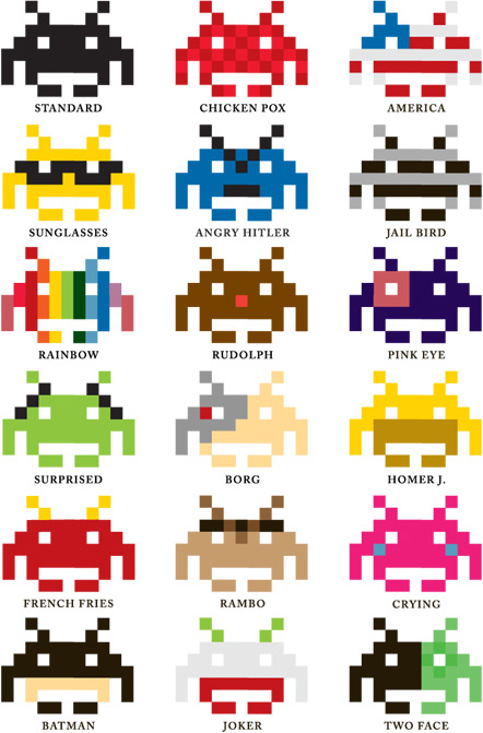 The many Faces of a Space Invader