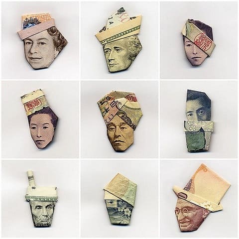 Origami Money Hats