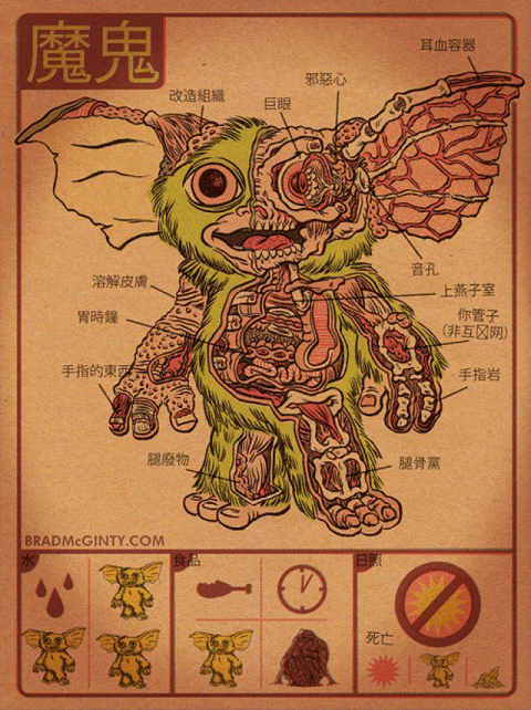 Anatomy of the movie monsters