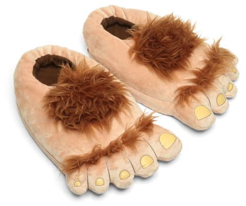 Hobbit-foot slippers