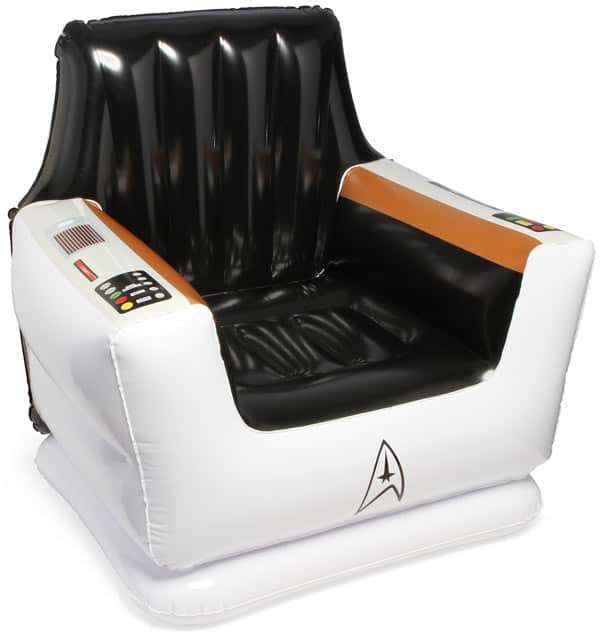 Starship Enterprise: cadeira inflável do capitão