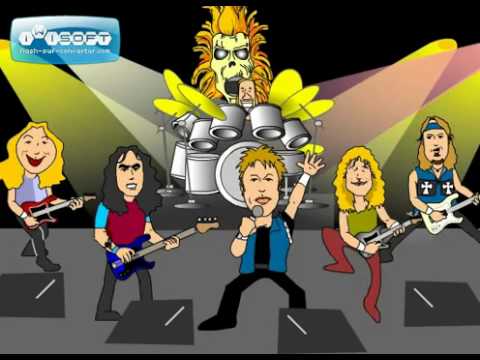 Iron Maiden Cartoon – The Number Of The Beast