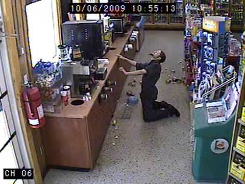 Drunkest guy ever goes for more Beer