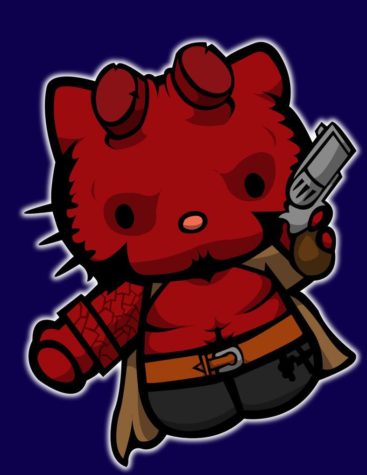 HellBoy Kitty- Hello Kitty