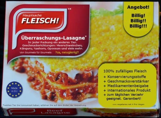 Ein tierisches Mahl zum Lebensmittelskandal