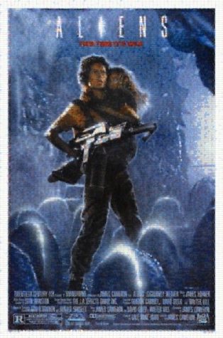 Aliens posters from countless movie screenshots