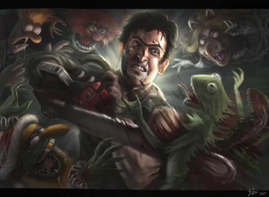 Army of Muppet Zombies vs Bruce Campell
