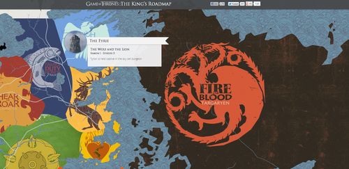 Game of Thrones: de routekaart van de koning