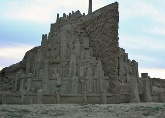 Hrad z piesku Minas Tirith
