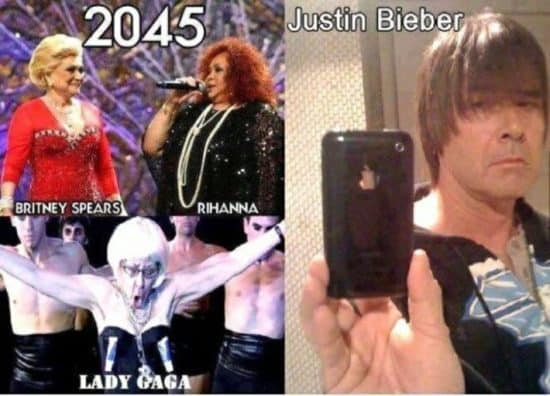 Heutige Stars im Jahre 2045