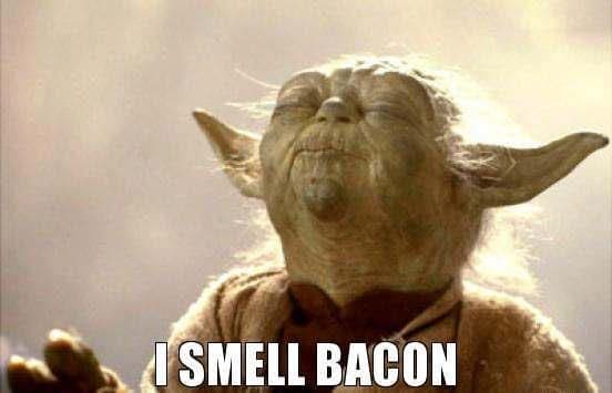 Bacon, kokuyorum ... Bir dilim almalıyım!