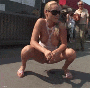 Hier wird nicht gepinkelt, meine Dame