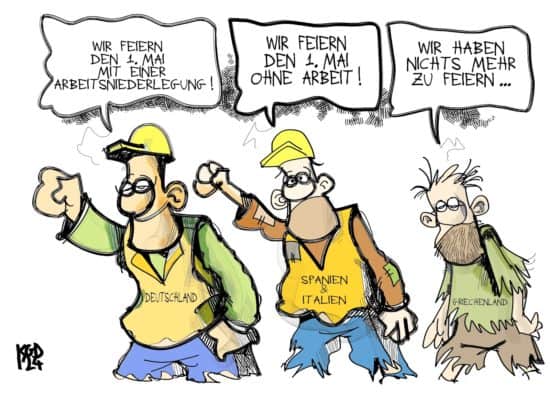 1. Mai - Tag der Arbeit in Europa