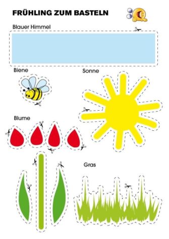 Der Frühling zum Basteln