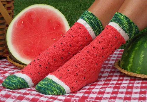 Watermeloen sokken