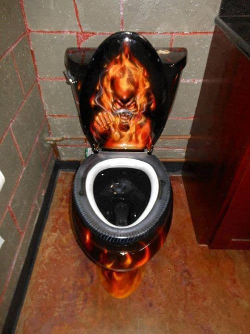 Ghostrider toilet