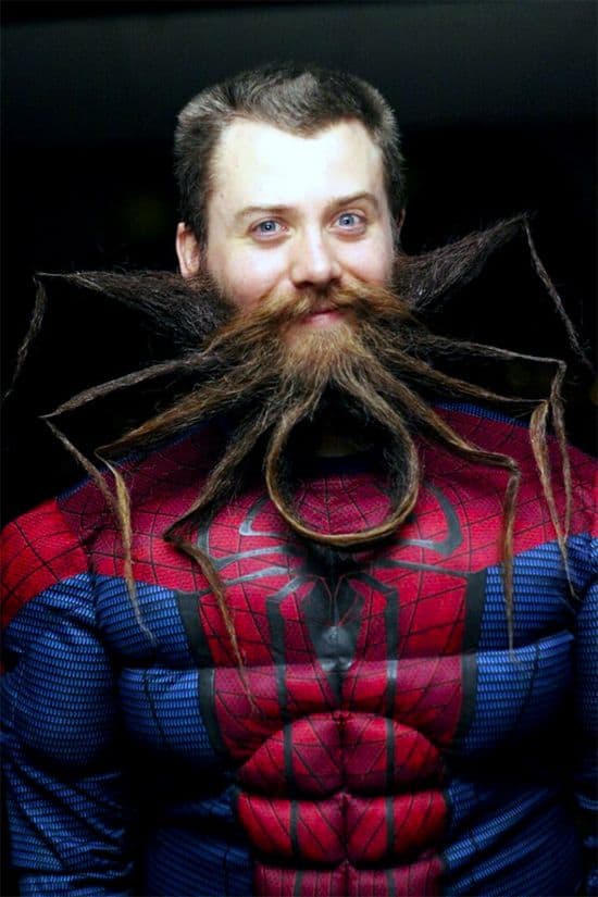 Spiderman baard