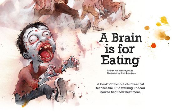 A Brain is for Eating - Kinderbuch über Zombies
