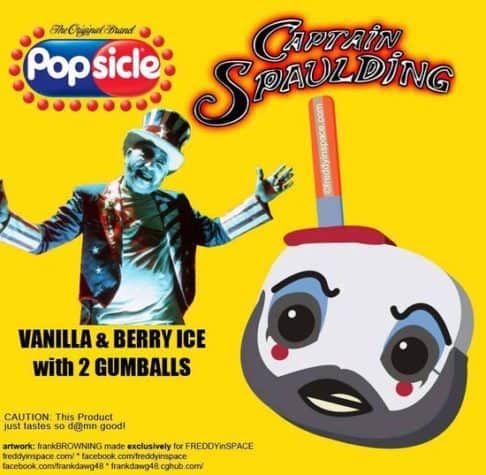 Captain Spaulding Horror Movie Popsicle