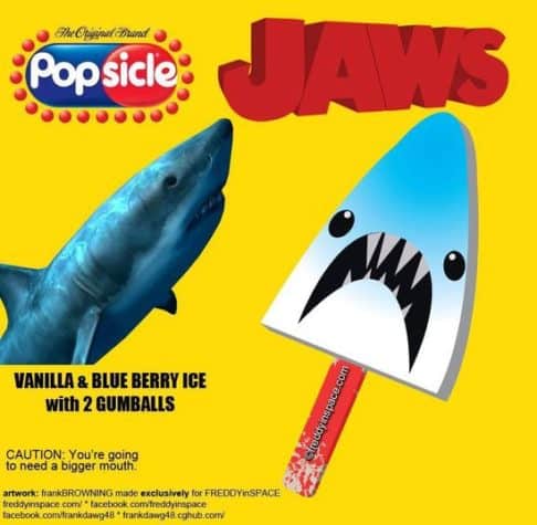 Popsicle di film horror di squalo