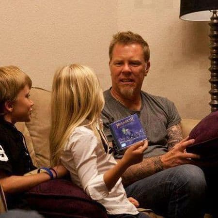 James Hetfield elsker barna sine - og Megadeth