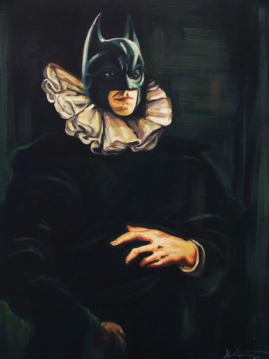 Klassiskt porträtt av Batman