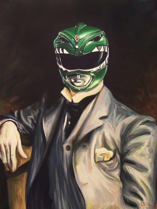 Klassisches Portrait von Power Ranger