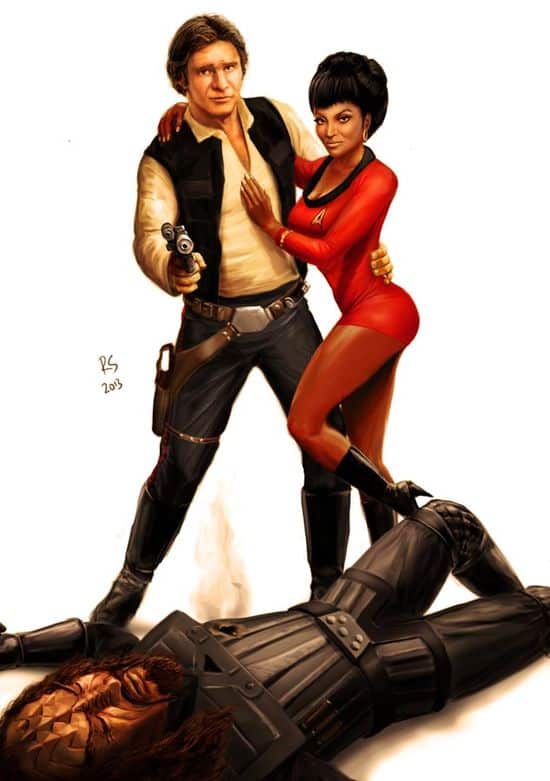Star Wars meets Star Trek - Han and Uhura