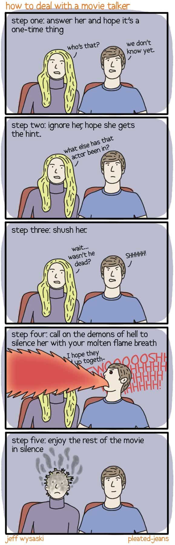 How To Deal With A Movie Talker