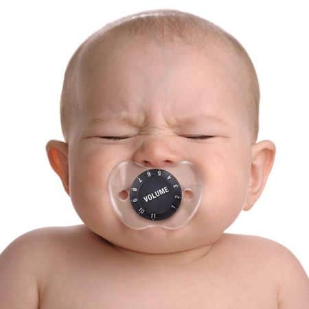 Pacifier with volume control