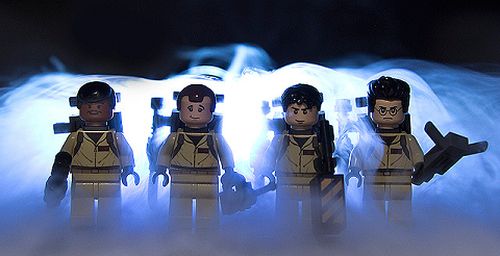 Cazadores de fantasmas estilo Lego